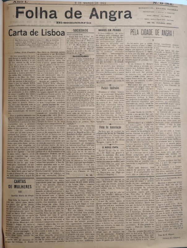 BNP J. 3711 M. - Ano 1922, Nº9(34)