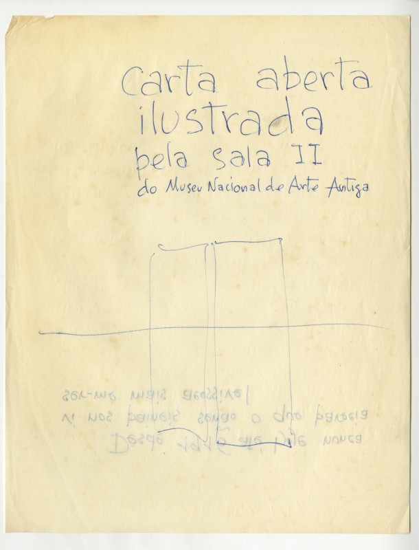 carta aberta ilustrada pela sala II
do Museu Nacional de Arte Antiga