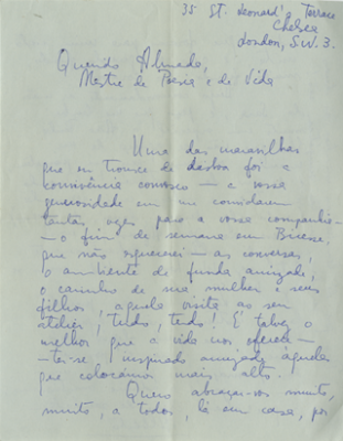 Carta de Alberto a José de Almada Negreiros