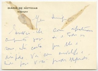 Carta de Natércia Freire a José de Almada Negreiros