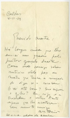 Carta de António Quadros a José de Almada Negreiros