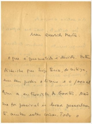 Carta de António Valdemar a José de Almada Negreiros