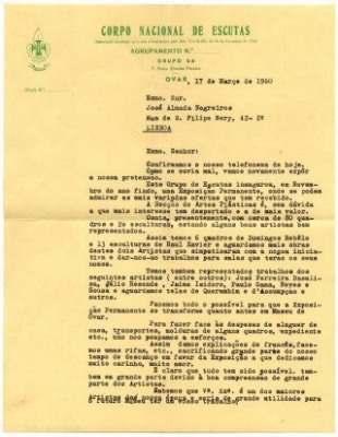 Carta de José Augusto de Almeida a José de Almada Negreiros