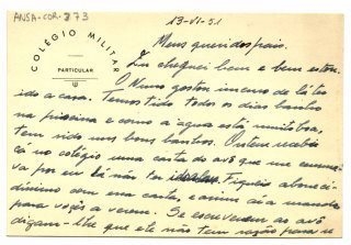 Carta de José Afonso de Almada Negreiros a José de Almada Negreiros e Sarah Affonso