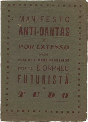 Manifesto Anti-Dantas e por extenso 
