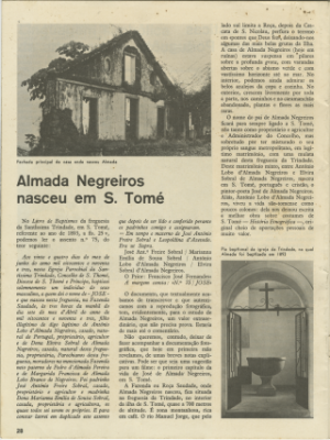 Almada Negreiros nasceu em S. Tomé
