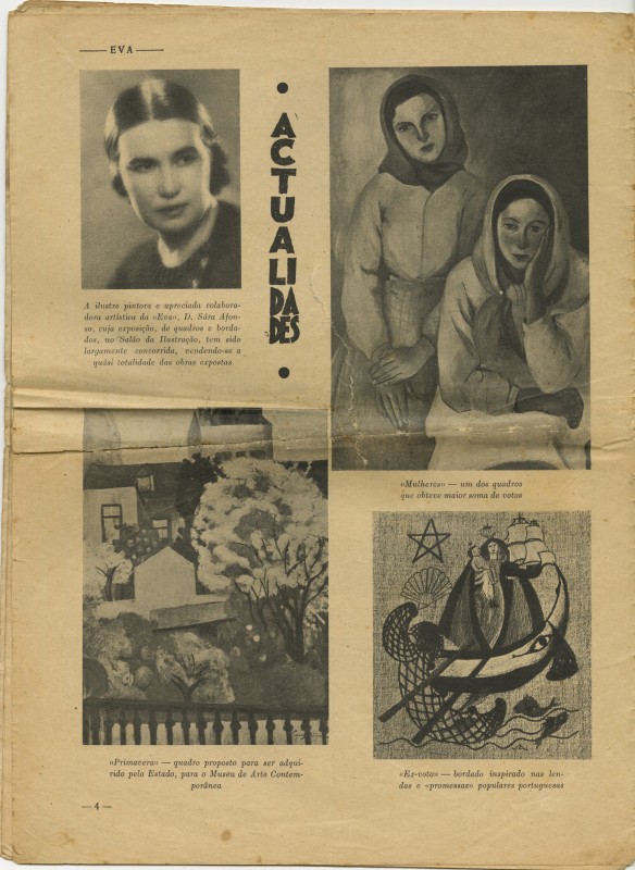 Sarah Affonso no Salão da Ilustração 1932