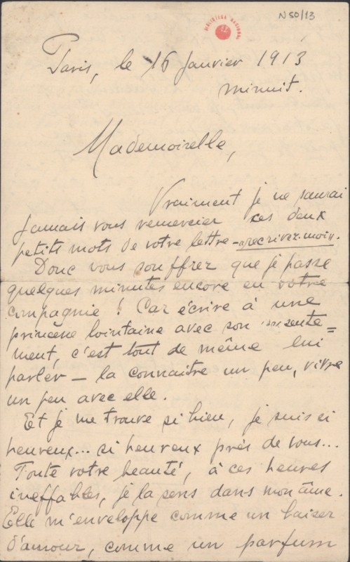 Carta a Mademoiselle