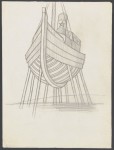 Estudo de barco para o tríptico da Gare Marítima da Rocha do Conde de Óbidos