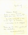 Carta de Madalena Cabral a José de Almada Negreiros
