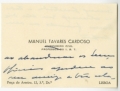 Carta de Manuel Tavares Cardoso a José de Almada Negreiros