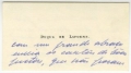 Postal e cartão de visita de Lopo de Lafoens a José de Almada Negreiros