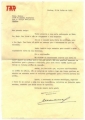 Carta do Director-Geral da TAP a José de Almada Negreiros