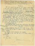 Rascunho de carta de José de Almada Negreiros a José Caeiro de Mata