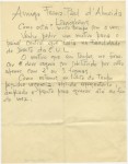 Esboço de carta de José de Almada Negreiros a Franz-Paul d'Almeida Langhans