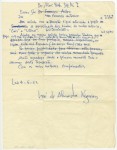 Rascunho de carta de José de Almada Negreiros a Francisco Avillez 