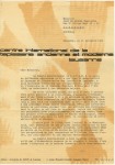 Carta do presidente do C.I.T.A.M., Jean Lurcat, a José de Almada Negreiros
