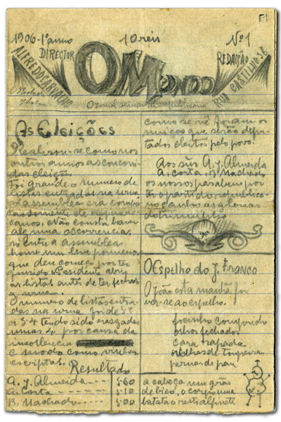  	Negreiros, Almada, 1893-1970, redator O mundo: o jornal semanal republicano